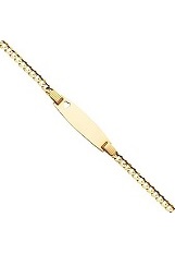 good-looking 14k polished 3mm heart bar baby bracelet